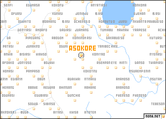 map of Asokore