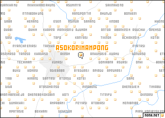 map of Asokori Mampong