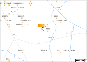 map of Asola