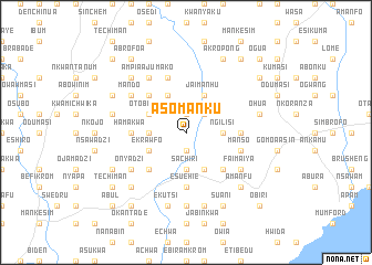 map of Asomanku