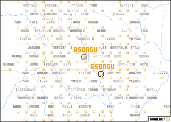 map of Asongu