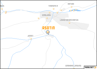 map of Asotin
