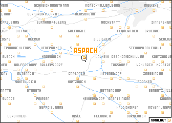 map of Aspach