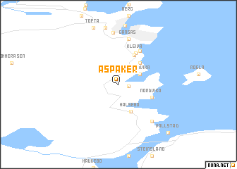 map of Aspaker