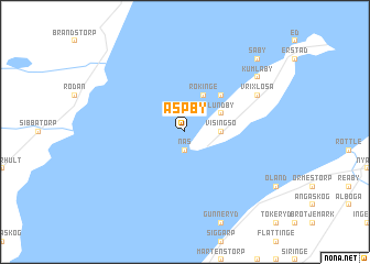 map of Aspby