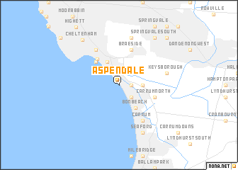 map of Aspendale