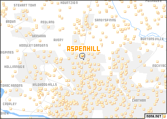 map of Aspen Hill