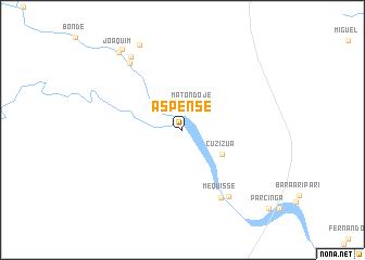 map of Aspense