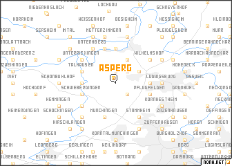 map of Asperg