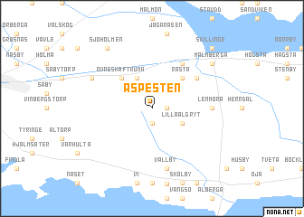 map of Aspesten