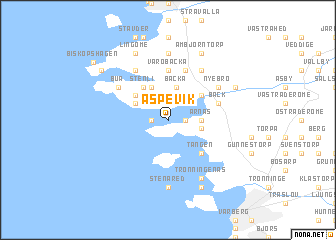 map of Äspevik