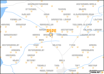 map of Åspe