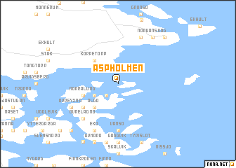 map of Äspholmen