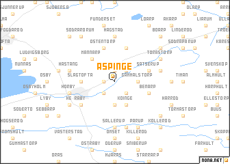 map of Äspinge