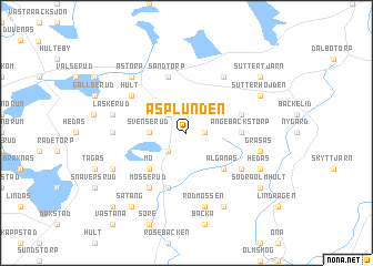 map of Asplunden