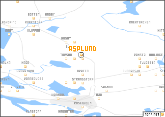 map of Äsplund