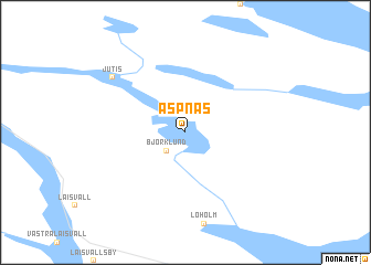 map of Aspnäs