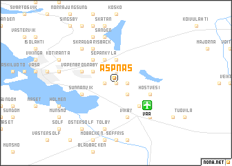 map of Aspnäs