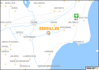 map of Asprillas