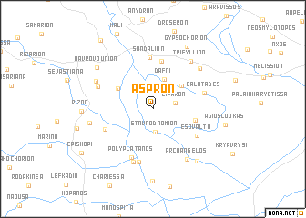 map of Áspron