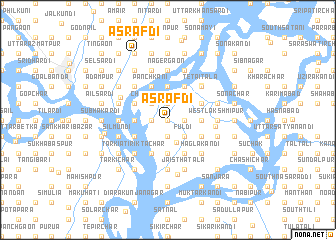 map of Āsrāfdi