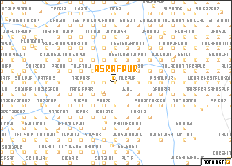 map of Āsrāfpur