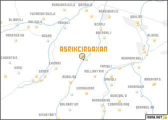 map of Əsrik Cırdaxan