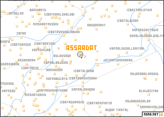 map of As Sa‘ādāt