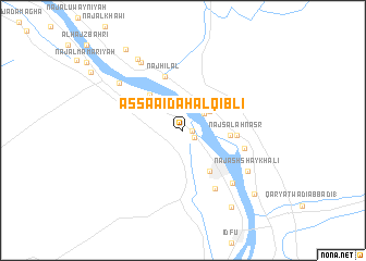 map of Aş Şa‘āʼidah al Qiblī