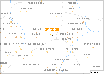 map of As Sa‘an