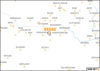 map of Aş Şa‘d