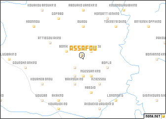 map of Assafou