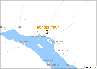 map of Assaguèryé