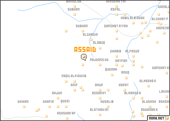 map of Aş Şa‘īd