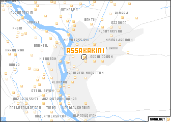map of As Sakākīnī