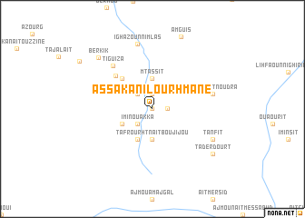 map of Assaka nʼIlourhmane