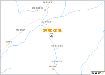 map of Assakrou