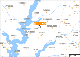 map of Assakro