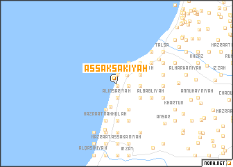 map of As Saksakīyah