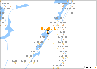 map of As Salīl