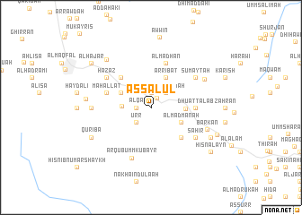 map of As Salūl