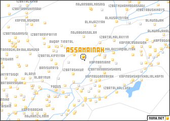 map of As Samā‘inah