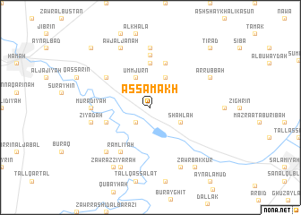 map of As Samākh