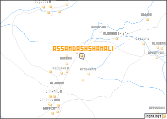 map of Aş Şamd ash Shamālī