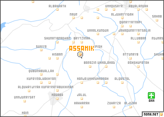 map of As Sāmik