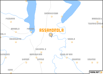 map of Assamorola