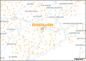 map of As Sanājirah