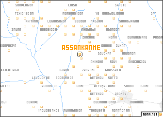 map of Assankanmé