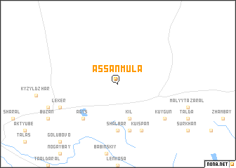 map of Assan-Mula