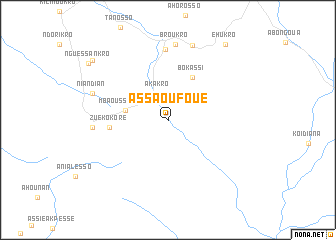 map of Assaoufoué